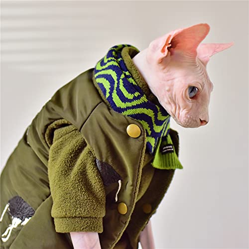 ZHIHAN Sphinx Katzenkleidung haarlose Katze Devon doppelte Baumwollweste Winter warme Weste, Weste, XXL ZHIHAN Sphinx Katzenkleidung haarlose Katze Devon doppelte Baumwollweste Winter warme Weste, Weste, XXL von ZHIHAN