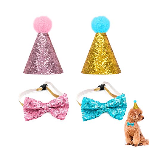 Geburtstag Hut Hund Geburtstag Hut Hunde Geburtstag Fliege Pailletten Set für Hunde und Katzen Hund Geburtstag Set für Haustier Geburtstags Party Dekoration Zubehör Blau Rosa 2 Stücke Geburtstag Hut Hund Geburtstag Hut Hunde Geburtstag Fliege Pailletten Set für Hunde und Katzen Hund Geburtstag Set für Haustier Geburtstags Party Dekoration Zubehör Blau Rosa 2 Stücke von ZHMKYD13