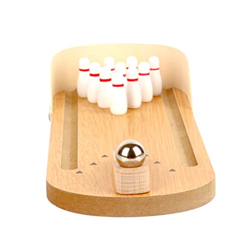 ZHOUBINGBING Papagei Vogel Holz Mini Desktop Bowling Spielzeug Intelligenz Training Spielzeugspielplatz para Gises Afrikaner eclectus Wellensittich Perioete 1Set Pet Toys Bildung von ZHOUBINGBING