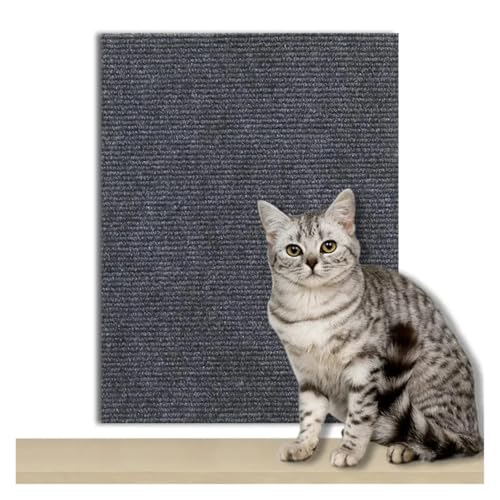 Kratzbrett Katzenkratzbrett Sofaschutz Katzenkratzbrett Brettschutz Selbstklebender Teppich DIY Katzenkratzmatte(Dark Gray,30x200CM) von ZHOUXYFDC
