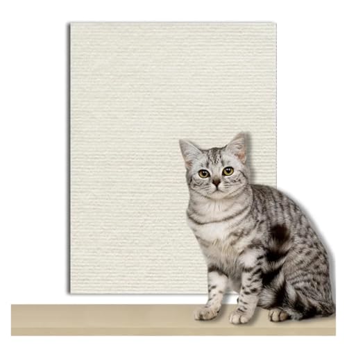 Kratzbrett Katzenkratzbrett Sofaschutz Katzenkratzbrett Brettschutz Selbstklebender Teppich DIY Katzenkratzmatte(White,30x30CM) von ZHOUXYFDC
