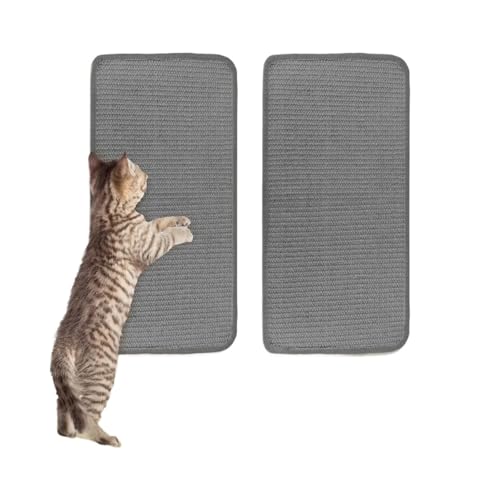Kratzbrett Katzenkratzbrett Wand Anti-Katzenkratz-Sofa DIY Katzenkratzbrett Sofa Schutz Haustiermatte Liefert 50 * 30cm(2pcs-Grey) von ZHOUXYFDC