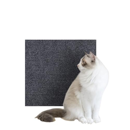 Kratzbrett Selbstklebende Katzenkratzmatte, trimmbarer Katzenteppich, Eckwand, Katzenkratzschutz, Sofa, Möbelschutz(Dark Gray,60X100CM) von ZHOUXYFDC
