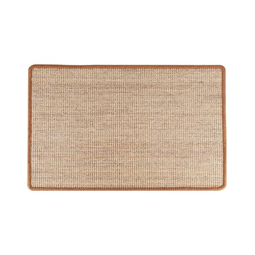 Kratzbrett Sisal-Katzenkratzmatte, Katzenkratzmatten, Katzenboden-Kratzpad, Teppich, schützt Couch und Teppiche(50x80cm) von ZHOUXYFDC
