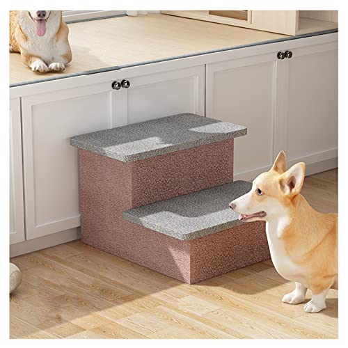 Holz-Hundetreppe, Stufen für kleine Hunde und Katzen, multifunktionale, mehrstufige, rutschfeste Hunderampe/Leiter für Haustiere im Innenbereich, einfach zu Bett und Auto Holz-Hundetreppe, Stufen für kleine Hunde und Katzen, multifunktionale, mehrstufige, rutschfeste Hunderampe/Leiter für Haustiere im Innenbereich, einfach zu Bett und Auto von ZHSYXLB