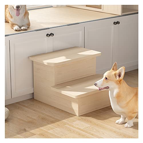 Holz-Hundetreppe, Stufen für kleine Hunde und Katzen, multifunktionale, mehrstufige, rutschfeste Hunderampe/Leiter für Haustiere im Innenbereich, einfach zu Bett und Auto Holz-Hundetreppe, Stufen für kleine Hunde und Katzen, multifunktionale, mehrstufige, rutschfeste Hunderampe/Leiter für Haustiere im Innenbereich, einfach zu Bett und Auto von ZHSYXLB
