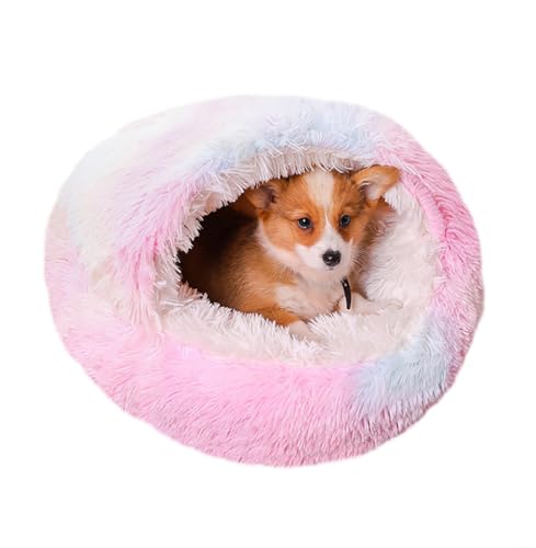 Haustierzelt, Höhlenbett, weicher Plüsch, Katzenbetten für kleine, mittelgroße Welpen, Kätzchen, Katzen, Haustiere, selbstwärmendes Haustierbett, ideal für kleine Haustiere, lindert Katzenangst Haustierzelt, Höhlenbett, weicher Plüsch, Katzenbetten für kleine, mittelgroße Welpen, Kätzchen, Katzen, Haustiere, selbstwärmendes Haustierbett, ideal für kleine Haustiere, lindert Katzenangst von ZHULONGRUSHUI