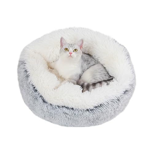 ZHULONGRUSHUI Katzenbett für den Innenbereich, warmes Plüsch-Donut-Bett, Haustierbett, kleines Katzenbett, Sofa mit rutschfester Unterseite für Kätzchen, Welpen, lindert Katzenangst, waschbar (grau) ZHULONGRUSHUI Katzenbett für den Innenbereich, warmes Plüsch-Donut-Bett, Haustierbett, kleines Katzenbett, Sofa mit rutschfester Unterseite für Kätzchen, Welpen, lindert Katzenangst, waschbar (grau) von ZHULONGRUSHUI