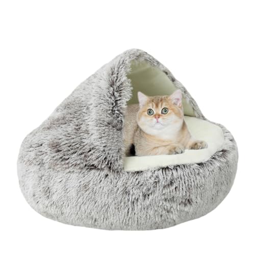 ZHULONGRUSHUI Kleines Hundebett, Katzenbett, waschbar, flauschiges Kätzchenbett gegen Angst, weiches Haustierkissen, rutschfestes Plüsch-Kunstfell-Nest mit Decke, Kätzchen, Welpen, Haustierbett ZHULONGRUSHUI Kleines Hundebett, Katzenbett, waschbar, flauschiges Kätzchenbett gegen Angst, weiches Haustierkissen, rutschfestes Plüsch-Kunstfell-Nest mit Decke, Kätzchen, Welpen, Haustierbett von ZHULONGRUSHUI