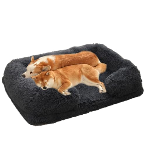 ZHULONGRUSHUI Orthopädisches Hundebett, beruhigendes Hundebett, Memory-Schaum, flauschige Hundematratze, Haustierbett mit abnehmbarem, waschbarem Bezug für kleine und mittelgroße Hunde (Dunkelgrau) ZHULONGRUSHUI Orthopädisches Hundebett, beruhigendes Hundebett, Memory-Schaum, flauschige Hundematratze, Haustierbett mit abnehmbarem, waschbarem Bezug für kleine und mittelgroße Hunde (Dunkelgrau) von ZHULONGRUSHUI