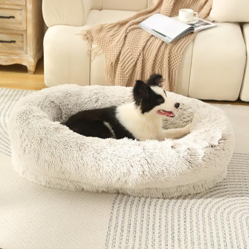 ZHULONGRUSHUI Weiches Hunde- und Katzenbett, warmes Haustierbett, gemütlich, Anti-Angst-Bett mit rutschfester Unterseite und waschbar, beruhigendes Hundebett für kleine, mittelgroße und große Hunde ZHULONGRUSHUI Weiches Hunde- und Katzenbett, warmes Haustierbett, gemütlich, Anti-Angst-Bett mit rutschfester Unterseite und waschbar, beruhigendes Hundebett für kleine, mittelgroße und große Hunde von ZHULONGRUSHUI