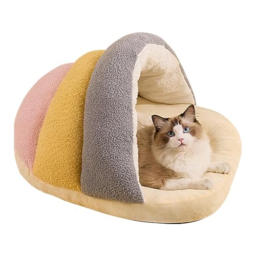Katzenbett In Pantoffelförmiges, Katzen Niedliche Betten Weiches Katzenbett, Halbgeschlossenes Design Warmes Gemütliches Zelt Katzennest Bett Für Große Und Kleine Hunde Und Katzen Katzenbett In Pantoffelförmiges, Katzen Niedliche Betten Weiches Katzenbett, Halbgeschlossenes Design Warmes Gemütliches Zelt Katzennest Bett Für Große Und Kleine Hunde Und Katzen von ZHUMCCY