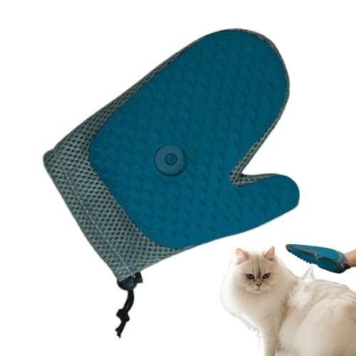 ZHUMCCY Elektrostatische Handschuhe für Tierhaarentferner, Fellpflege-Handschuh für Haustiere, Fellpflege-Werkzeug für Katzenhaarentfernung, Badreinigungsschlauch, Couch-Kleidung von ZHUMCCY