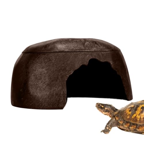 ZHUMCCY Gecko Versteck | Amphibien Unterschlupf - Feuchthöhle mit 3 Becken für Reptilien wie Geckos, Schlangen & Schildkröten – Sicherer Rückzugsort für Haustiere bei Komfort und Schutz von ZHUMCCY