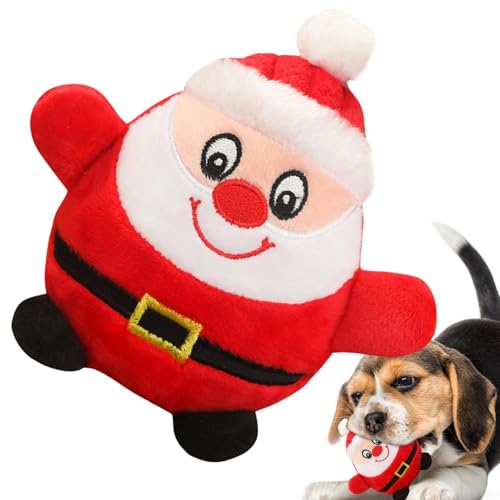 ZHUMCCY Hundekuscheltier-Kauspielzeug,Plüsch-Quietschspielzeug für Hunde - Chattering, weihnachtliches, interaktives Kauplüsch-Hundespielzeug - Plapperndes Kauspielzeug mit Weihnachtsmotiv, ZHUMCCY Hundekuscheltier-Kauspielzeug,Plüsch-Quietschspielzeug für Hunde - Chattering, weihnachtliches, interaktives Kauplüsch-Hundespielzeug - Plapperndes Kauspielzeug mit Weihnachtsmotiv, von ZHUMCCY