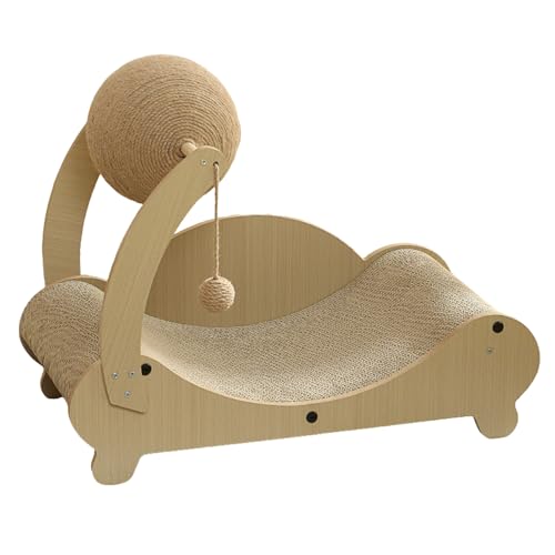 ZHUMCCY Katzenkratzliege - Katzen Kratzsofa | Multifunktion Kratzbrett mit Ball Haustier Krallen Pflege gegen Langeweile drinnen ZHUMCCY Katzenkratzliege - Katzen Kratzsofa | Multifunktion Kratzbrett mit Ball Haustier Krallen Pflege gegen Langeweile drinnen von ZHUMCCY