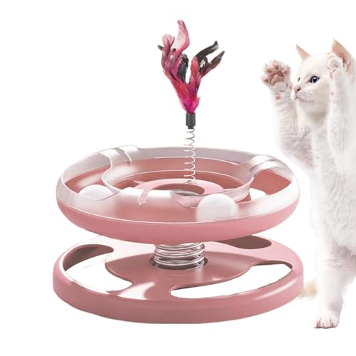 ZHUMCCY Katzenspielzeug, Federspielzeug, doppellagig, Katzenspielzeug, stimulierendes Katzenspielzeug, kreatives Katzenpuzzle-Spielzeug für drinnen und draußen ZHUMCCY Katzenspielzeug, Federspielzeug, doppellagig, Katzenspielzeug, stimulierendes Katzenspielzeug, kreatives Katzenpuzzle-Spielzeug für drinnen und draußen von ZHUMCCY
