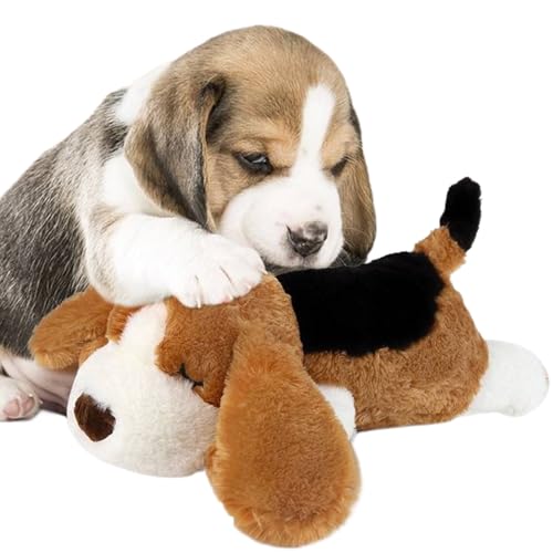 ZHUMCCY Welpen Herzschlag Spielzeug Schlafhilfe | Hundespielzeug Plüsch | Beruhigungshilfe Zur Haustier Bereicherung Entspannung Gesellschaft | Stimulation Zahnen Training von ZHUMCCY
