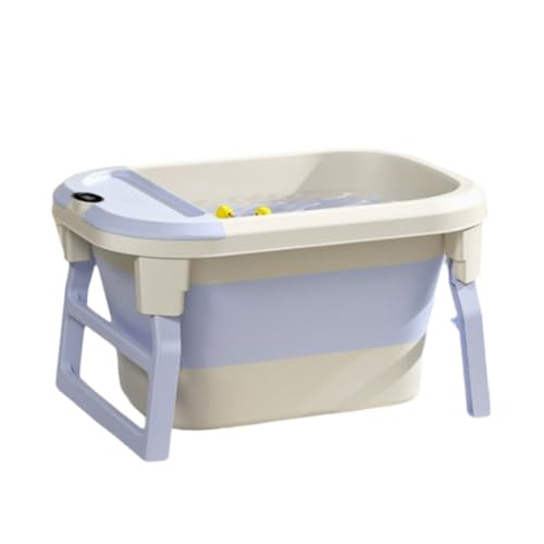 Hundebadewanne tragbare zusammenklappbare Badewanne mit Wasserablassschraube for Waschen von Haustieren zusammenklappbare platzsparende Design-Badewannen aus Kunststoff for Welpen kleine Hunde und Kat von ZHXQRP