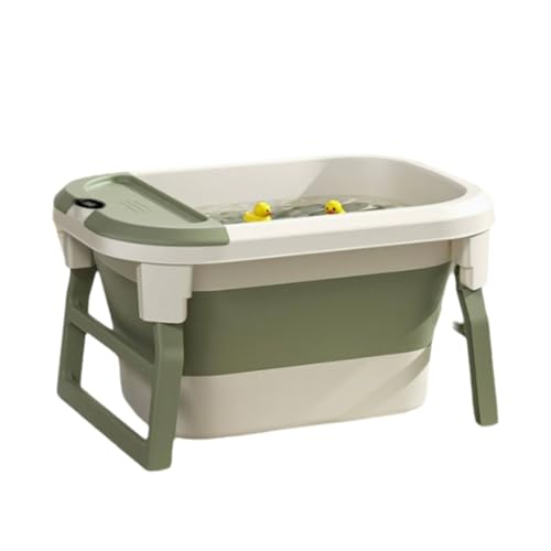 Hundebadewanne tragbare zusammenklappbare Badewanne mit Wasserablassschraube for Waschen von Haustieren zusammenklappbare platzsparende Design-Badewannen aus Kunststoff for Welpen kleine Hunde und Kat von ZHXQRP