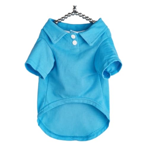 Hundekleidung Warme Jacke Katzenbekleidung Haustierhemd Mantel for Welpen Kätzchen Kleine Mittelgroße Hunde Katzen Pullover(Blue,M) von ZHXQRP