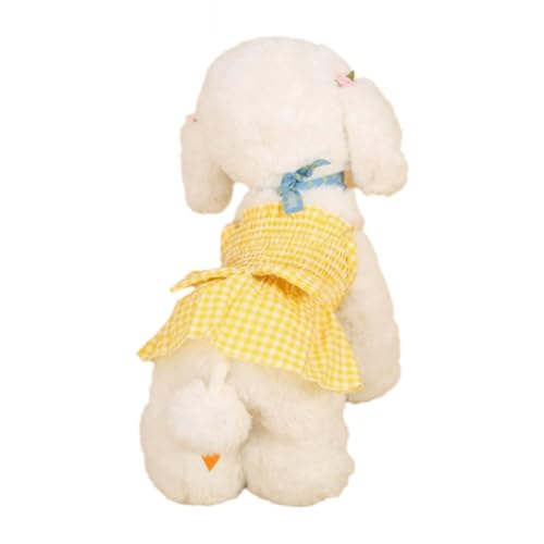 Hundekleidung for kleine Hunde Hundekleider Sommer weich for Welpen süße Katzenhemden atmungsaktiv Pullover Coole Welpenweste(Yellow,M) von ZHXQRP