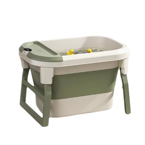 ZHXQRP Faltbare Badewanne Geeignet für Kleine und Mittelgroße Hunde Kunststoff Hundepool mit Ablaufloch Tragbares Design(Green) von ZHXQRP