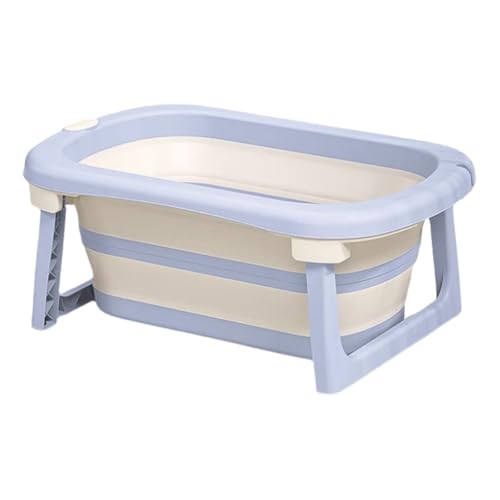 ZHXQRP Faltbare Badewanne Große Kapazität Geeignet für Welpen Kleine Hunde Katzen Tragbares Platzsparendes Design Einfache Bedienung(Blue) von ZHXQRP