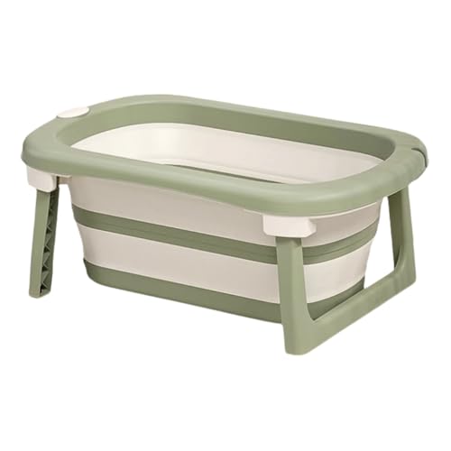 ZHXQRP Faltbare Badewanne Große Kapazität Geeignet für Welpen Kleine Hunde Katzen Tragbares Platzsparendes Design Einfache Bedienung(Green) von ZHXQRP