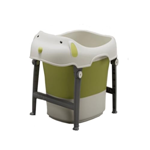 ZHXQRP Haustierbadewanne für Welpen kleine Hunde Katzen tragbar platzsparendes Design mit Wasserablassstopfen langanhaltender Temperatursperre(Green) von ZHXQRP