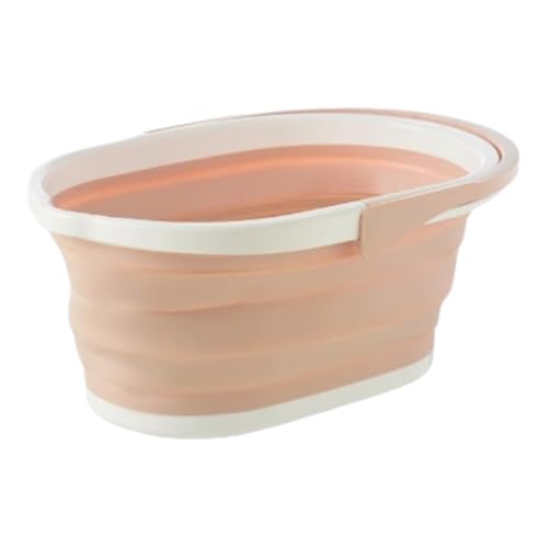 ZHXQRP Hundebadewanne Tragbare Badewanne an der Wand Montiert mit Handschlaufe Benutzerfreundlichkeit for Welpen kleine Hunde Katzen(Beige) von ZHXQRP