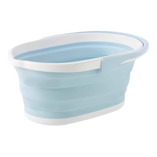 ZHXQRP Hundebadewanne Tragbare Badewanne an der Wand Montiert mit Handschlaufe Benutzerfreundlichkeit for Welpen kleine Hunde Katzen(Blue) von ZHXQRP
