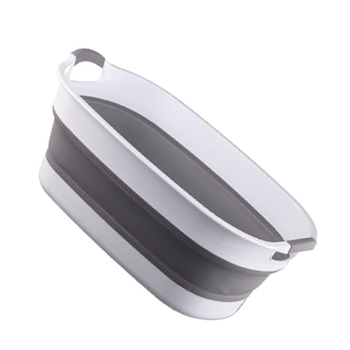 ZHXQRP Hundebadewanne mit Ablaufstopfen Einfache und Reinigen Bedienung Faltbare Badewanne für Welpen Kleine Hunde Katzen(Gray) von ZHXQRP