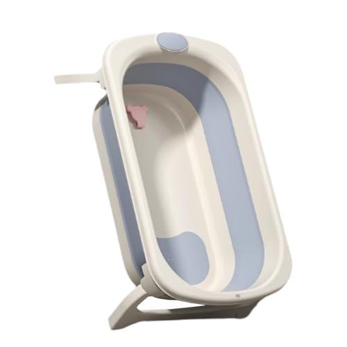 ZHXQRP Hundebadewanne mit Anti-Rutsch-Pad und Ablaufstopfen Multifunktionale zusammenklappbare Haustier Badewanne Tragbar Platzsparendes Design(Blue) von ZHXQRP
