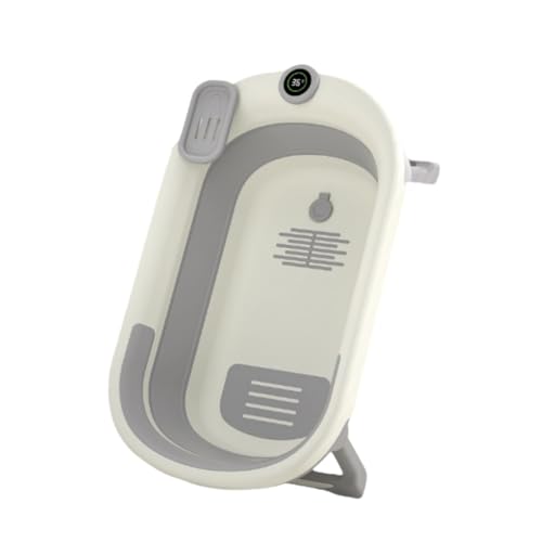 ZHXQRP Multifunktionale Faltbare Badewanne Geeignet mit Ablaufloch Haustier Pool für Kleine und Mittelgroße Kunststoff Hundepool(Gray) von ZHXQRP