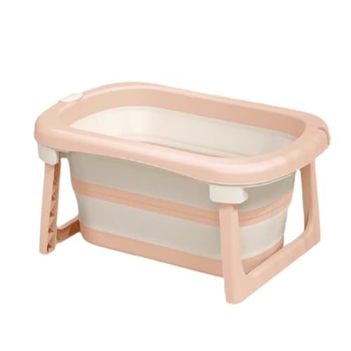 ZHXQRP Multifunktionale Faltbare Haustierbadewanne mit Abflussloch Hunde-und Katzenbadewanne Tragbares Platzsparendes Design(Pink) von ZHXQRP