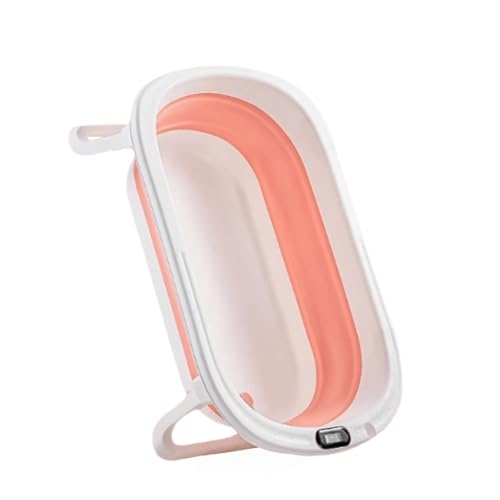 ZHXQRP Multifunktionale Faltbare Haustierbadewanne mit Ablaufloch Kunststoff Hundepool for Kleine und Mittelgroße Hunde(Pink) von ZHXQRP