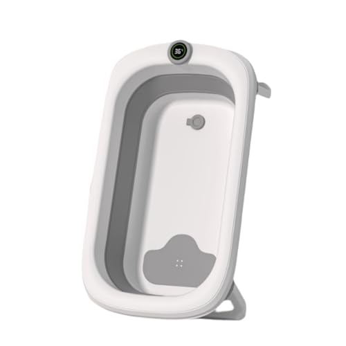 ZHXQRP Multifunktionale Zusammenklappbare Haustier Badewanne mit Badenetz und Badematte Große Kapazität Hundebadewanne für Kleine Mittelgroße Katzen Hunde(Gray) von ZHXQRP