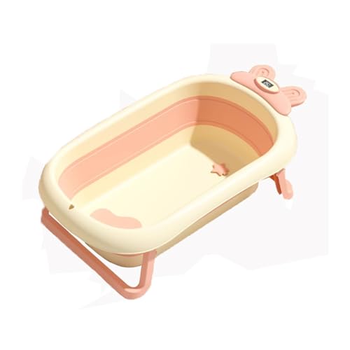 ZHXQRP Multifunktionale zusammenklappbare Haustier Badewanne Mit Anti-Rutsch-Pad für Welpen kleine Hunde Katzen tragbares und platzsparendes Design(Pink) von ZHXQRP