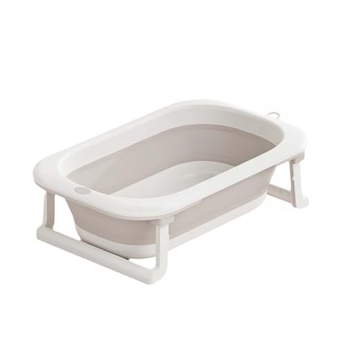 ZHXQRP Multifunktionaler Faltbare Badewanne mit Ablaufloch Haustierbadewanne Geeignet fü Welpen Kleine Hunde Katzen Tragbares Design ﻿(Brown) von ZHXQRP