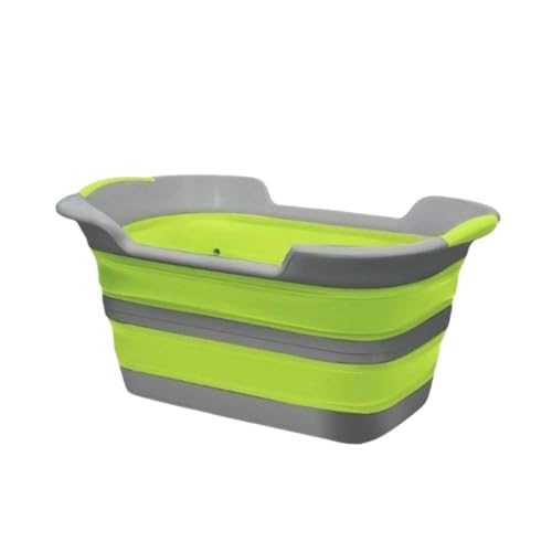 ZHXQRP Multifunktionaler Faltbare Badewanne mit Ablaufloch Kunststoff Hundepool Große Kapazität Haustierbadewanne Geeignet für Welpen Kleine Hunde Katzen(Green) von ZHXQRP