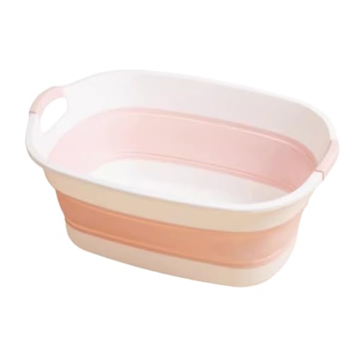 ZHXQRP Tragbare Badewanne mit Abflussloch Einfache und Reinigen Bedienung for Welpen Kleine Hunde Katzen Hundebadewanne(Pink) von ZHXQRP
