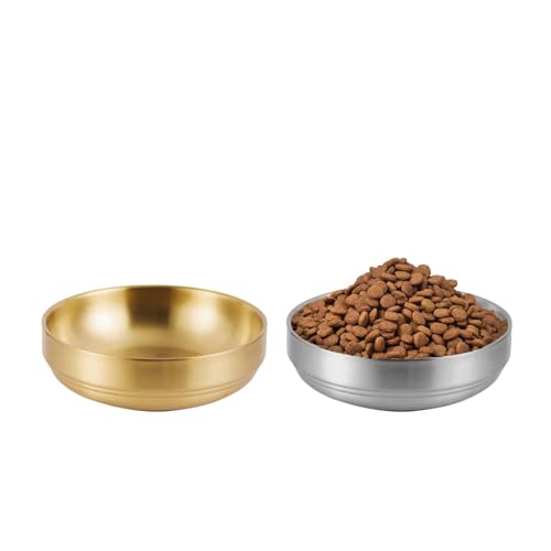 ZHYUAN 2 STK Katzennapf Flach Edelstahl, Metall Katzenteller, Futternapf Katze, Katzen Futternapf, Katzennäpfe, Futternapf Katze Edelstahl, geeignet für Katzen und kleine Hunde, leicht zu reinigen ZHYUAN 2 STK Katzennapf Flach Edelstahl, Metall Katzenteller, Futternapf Katze, Katzen Futternapf, Katzennäpfe, Futternapf Katze Edelstahl, geeignet für Katzen und kleine Hunde, leicht zu reinigen von ZHYUAN