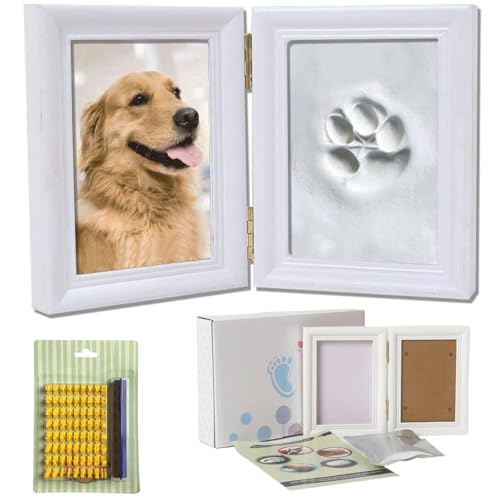 DIY Hunde pfotenabdruck,Tierfotorahmen,Pfotenabdruck Set Hund und Katze,Pfotenabdruck Set,DIY Pfotenabdrücke für Haustiere,Fotorahmen mit Hundepfotenabdruck, Buchstaben und Zahlen (Weiß) DIY Hunde pfotenabdruck,Tierfotorahmen,Pfotenabdruck Set Hund und Katze,Pfotenabdruck Set,DIY Pfotenabdrücke für Haustiere,Fotorahmen mit Hundepfotenabdruck, Buchstaben und Zahlen (Weiß) von ZHYUAN