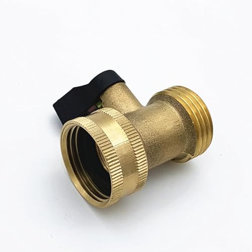 ZHYUAN2 Stück MiniMessingKugelhahn3/4, MessingKugelhahn3/4, Mini-Kugelhahn aus Messing, Messing Absperrventil3/4, Kugelhahn3/4, passend für Wasserhahnverbinder für Wasserpumpen, Bewässerung von ZHYUAN