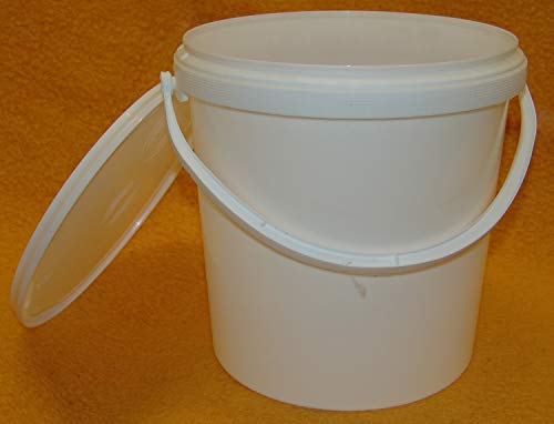 ZI Hobbock 12,5kg Druckdeckeleimer 10 Liter aus Kunststoff für Lebensmittel von Dttra