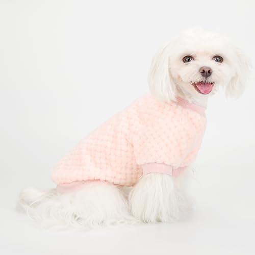 Fuzzy Pineapple Grid Hundepullover, ultraweich und warm, für den Winter, flauschig strukturierter Strick für kleine, mittelgroße Hunde und Katzen, gemütlicher Pullover, Hundemantel für kaltes Wetter, Fuzzy Pineapple Grid Hundepullover, ultraweich und warm, für den Winter, flauschig strukturierter Strick für kleine, mittelgroße Hunde und Katzen, gemütlicher Pullover, Hundemantel für kaltes Wetter, von ZIAGAOP