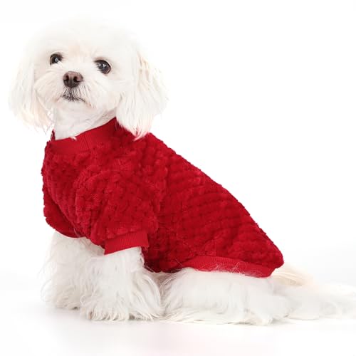 Fuzzy Pineapple Grid Hundepullover, ultraweich und warm, für den Winter, flauschig strukturierter Strick für kleine, mittelgroße Hunde und Katzen, gemütlicher Pullover, Hundemantel für kaltes Wetter, Fuzzy Pineapple Grid Hundepullover, ultraweich und warm, für den Winter, flauschig strukturierter Strick für kleine, mittelgroße Hunde und Katzen, gemütlicher Pullover, Hundemantel für kaltes Wetter, von ZIAGAOP
