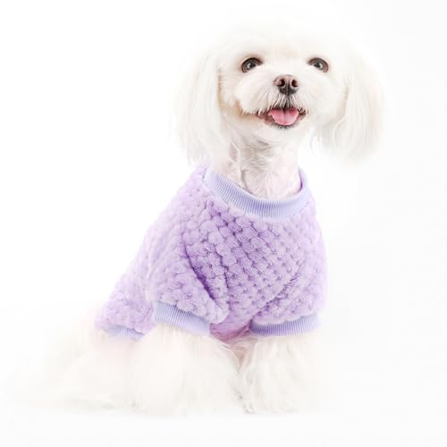 Fuzzy Pineapple Grid Hundepullover, ultraweich und warm, für den Winter, flauschig strukturierter Strick für kleine, mittelgroße Hunde und Katzen, gemütlicher Pullover, Hundemantel für kaltes Wetter, Fuzzy Pineapple Grid Hundepullover, ultraweich und warm, für den Winter, flauschig strukturierter Strick für kleine, mittelgroße Hunde und Katzen, gemütlicher Pullover, Hundemantel für kaltes Wetter, von ZIAGAOP