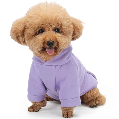 Winter-Hunde-Kapuzenpullover mit Taschen, einfarbiges Sweatshirt aus Polycotton, für kleine, mittelgroße und große Hunde, weiche, warme, gemütliche Haustierkleidung für kaltes Wetter, ideal für Winter-Hunde-Kapuzenpullover mit Taschen, einfarbiges Sweatshirt aus Polycotton, für kleine, mittelgroße und große Hunde, weiche, warme, gemütliche Haustierkleidung für kaltes Wetter, ideal für von ZIAGAOP